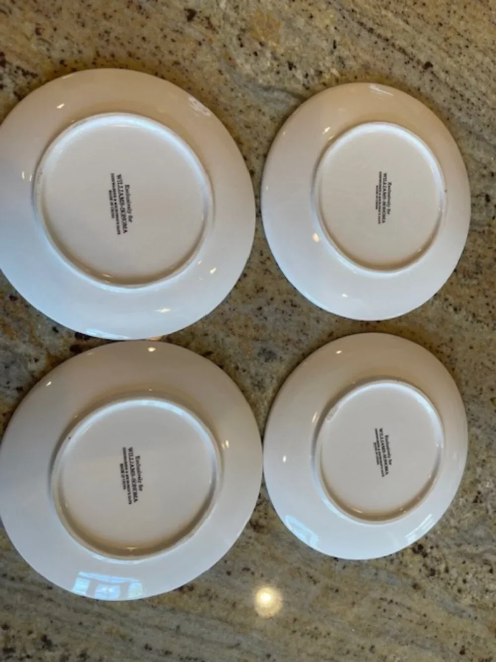 Halloween Williams Sonoma Trick or Treat Set of 4 Appetizer Plates NIB 2012